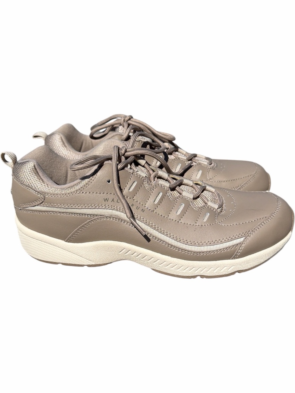 Easy Spirit Road Walk Run Sneakers Women’s Size 9.5 Taupe Leather
